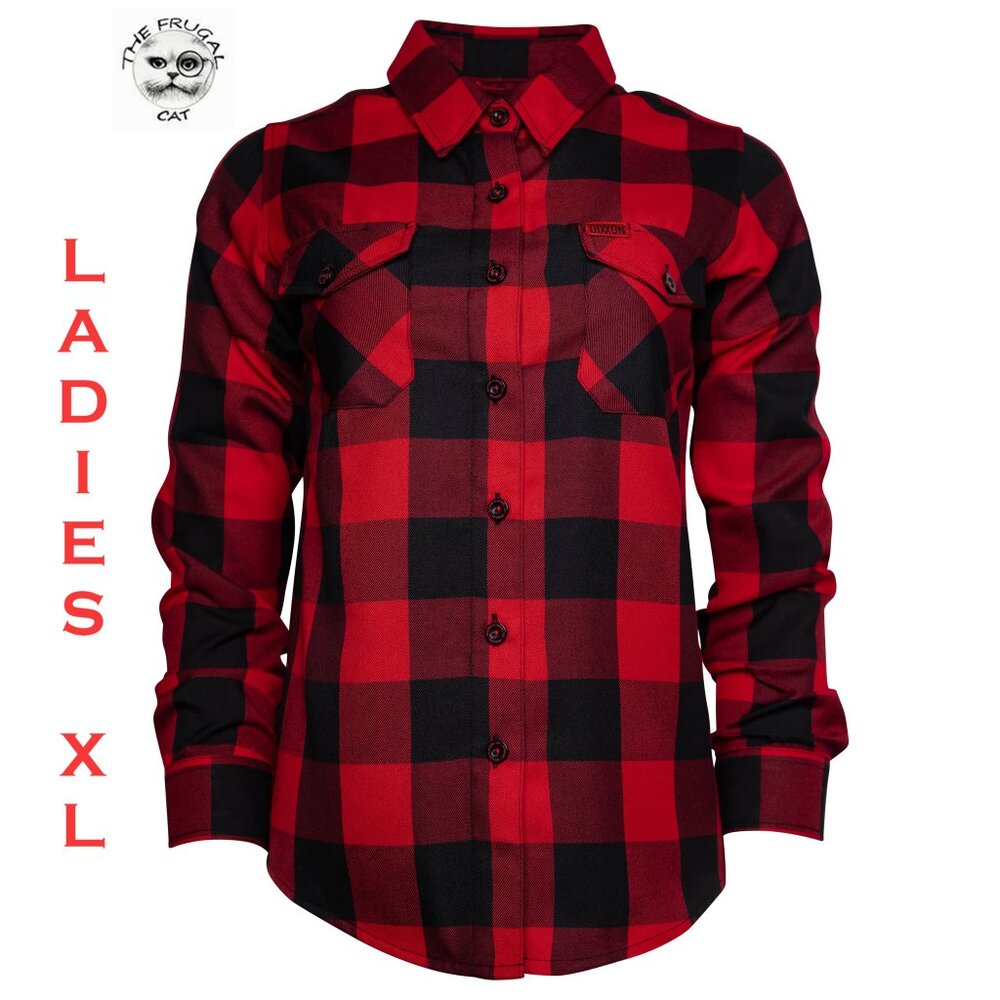 DIXXON FLANNEL - REDRUM 10 YR Flannel Shirt - Women's XL